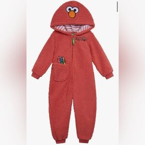 Elmo Red Fleece Kids One Piece